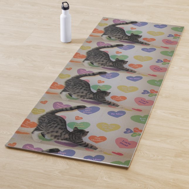 Tapis De Yoga Le chat en bas Yoga Mat (1 Côté) (En situation)