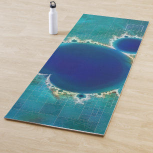 Tapis De Yoga Le Grand Bleu Mandelbrot Set Fractal Treasure Map