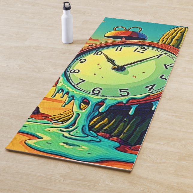 Tapis De Yoga Le Temps Du Désert S'Éteint Horloge (En situation)
