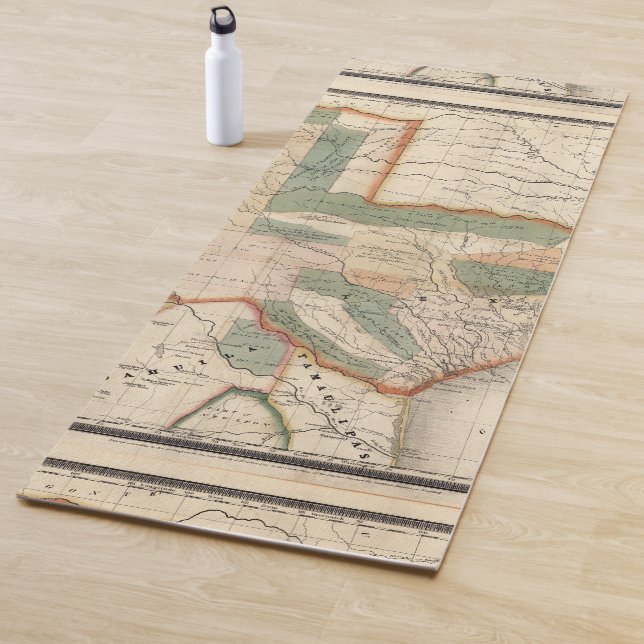 Tapis De Yoga Le Texas, par des bavures de David H (En situation)
