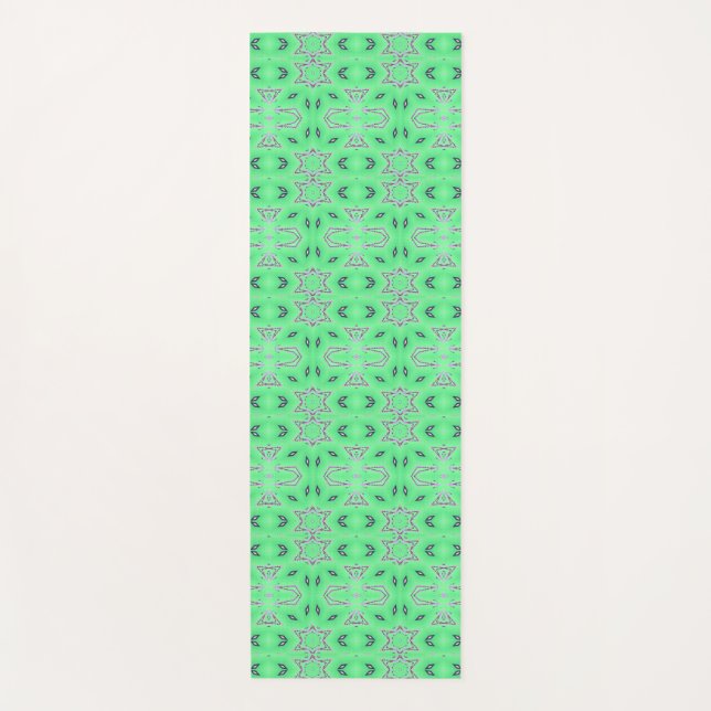 Tapis De Yoga Lean Green Fighting Machine (Devant)