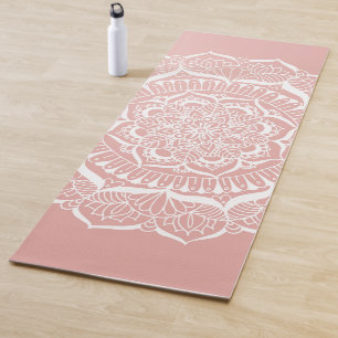 Tapis De Yoga L'élégant Rose Boho Gold Mandala