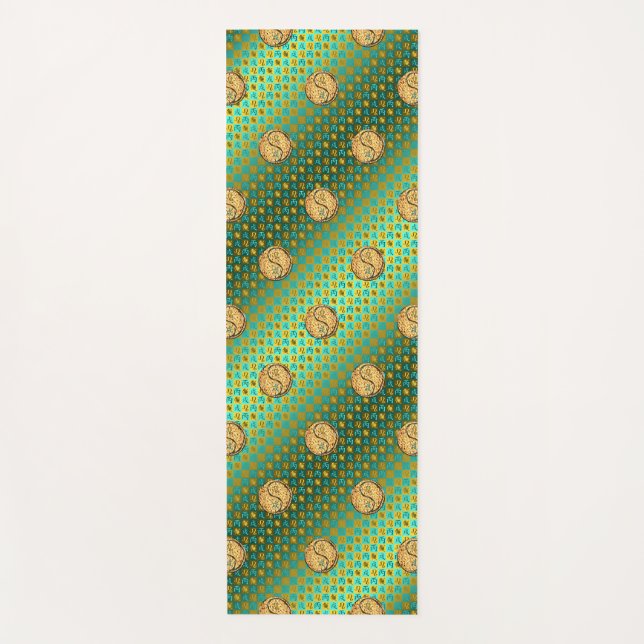 Tapis De Yoga Leo & Fire Dog (Devant)