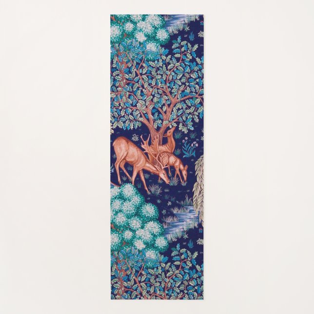 Tapis De Yoga Les cerfs dans la forêt, William Morris (Devant)
