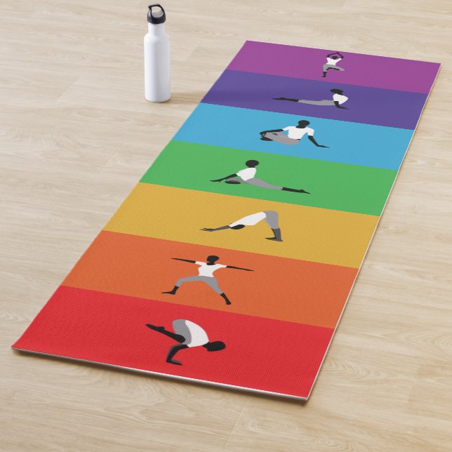 Tapis De Yoga Les couleurs de Chakra (En situation)