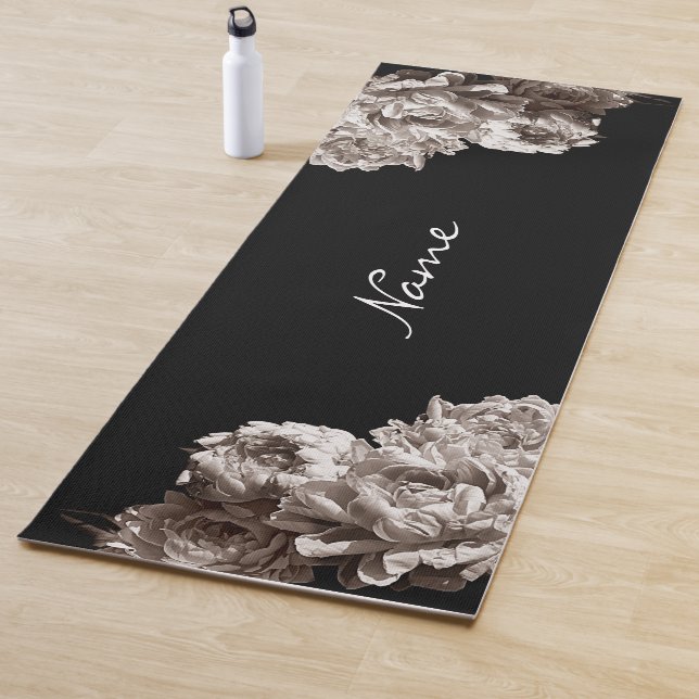 Tapis De Yoga Les fleurs de pivoines (En situation)