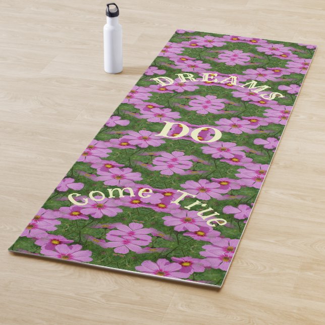 Tapis De Yoga Les rêves deviennent de vrais Fleurs de Cosmos Ins (En situation)