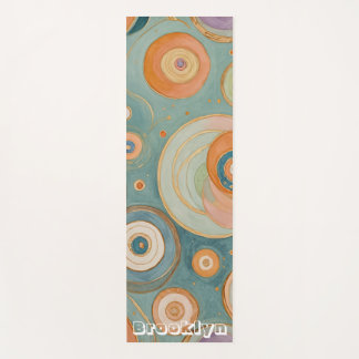 Tapis De Yoga L'harmonie de Kaleidoscope : les cercles pastel au