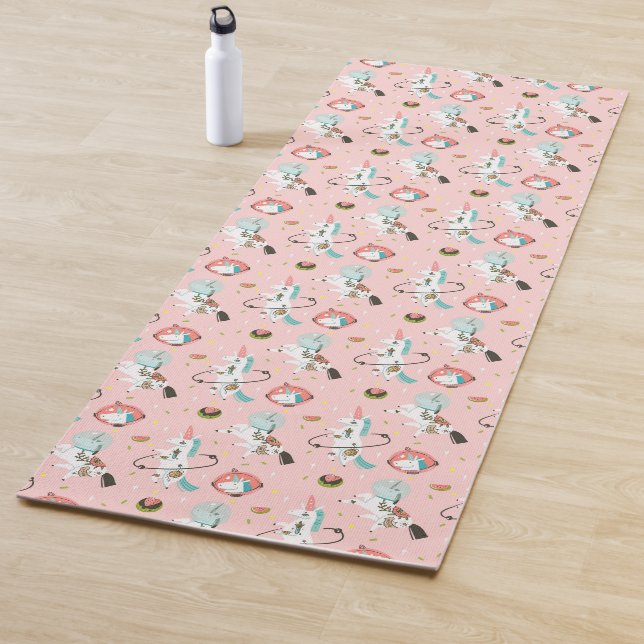 Tapis De Yoga Licornes dans le motif de l'espace (En situation)