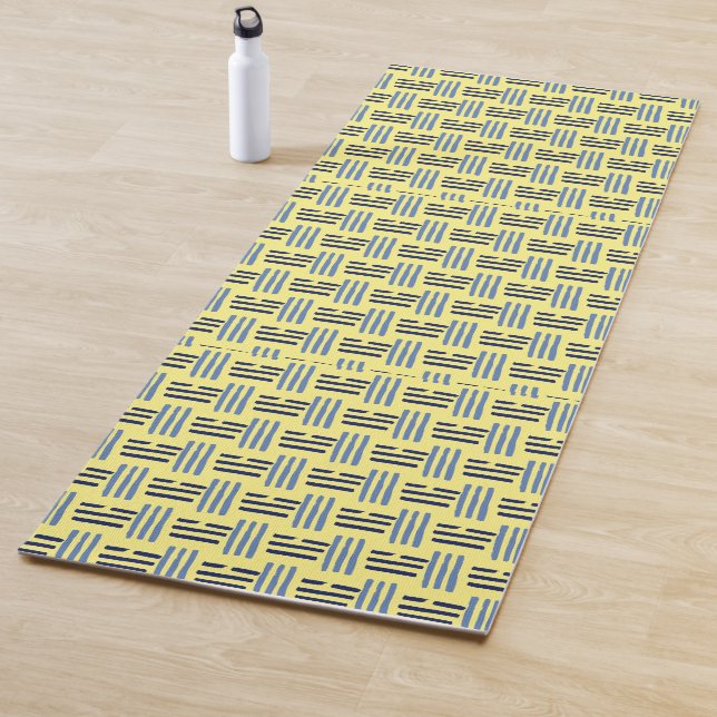 Tapis De Yoga Lignes carrées (En situation)