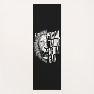 Tapis De Yoga Lion Force Motivation Fitness Design