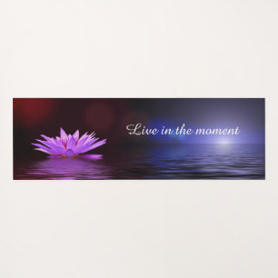 Tapis De Yoga Live in the Moment Inspirational Quote