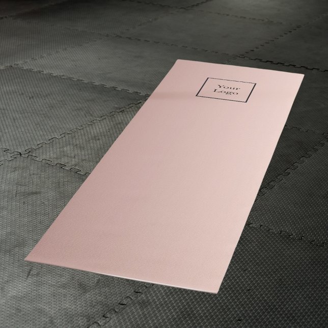 Tapis De Yoga Logo de l'entreprise rose or métal affaires (Créateur téléchargé)
