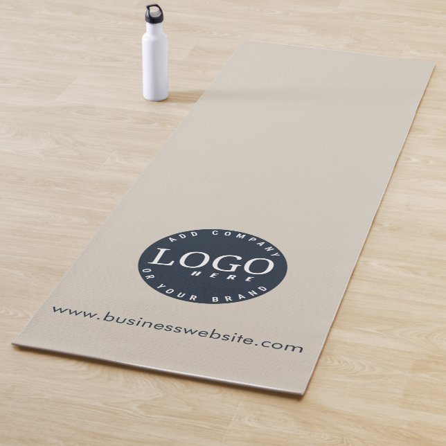 Tapis De Yoga Logo d'entreprise et adresse de site Web Clients p (En situation)