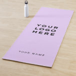 Tapis De Yoga Logo Lavender Nom Société Instagram Promotionnel<br><div class="desc">Logo Personnalisé Lavender Purple Name Company Promotional Instagram Yoga Mat avec un modèle simple et moderne avec votre logo d'entreprise,  photo ou image et tout texte personnalisé. Ajoutez votre nom,  votre site Web ou votre adresse de réseau social.</div>