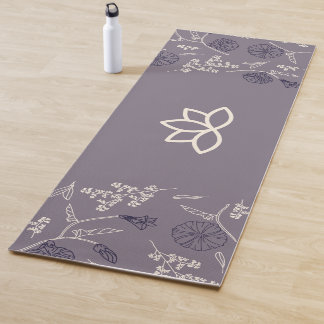 Tapis De Yoga Logo Personnaliser Moderne Lotus