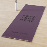 Tapis De Yoga Logo Purple Nom Société Instagram Promotionnel<br><div class="desc">Logo personnalisé grimace Purple Name Company Promotional Instagram Yoga Mat avec un modèle simple et moderne avec votre logo d'entreprise,  photo ou image et tout texte personnalisé. Ajoutez votre nom,  votre site Web ou votre adresse de réseau social.</div>