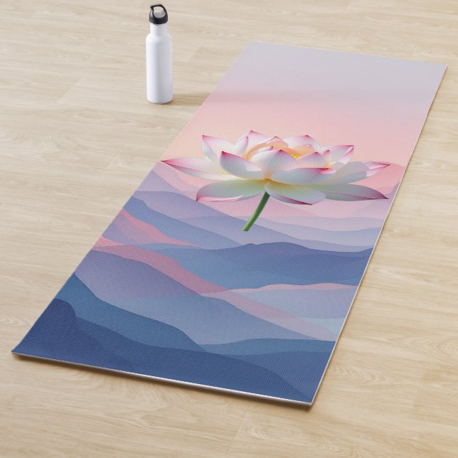 Tapis De Yoga Lotus de montagne doux (En situation)