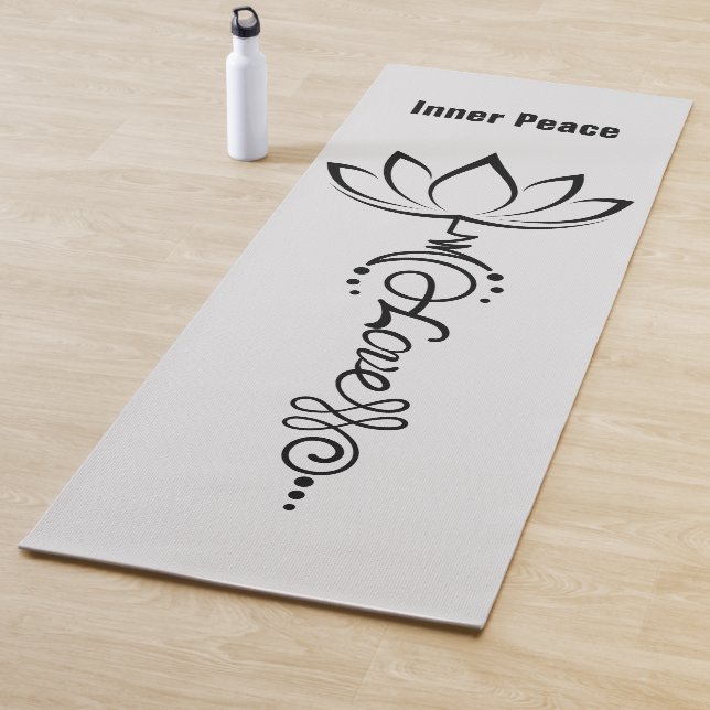 Tapis De Yoga Lotus Design (En situation)