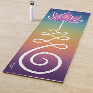 Tapis De Yoga Lotus Flower Unalome
