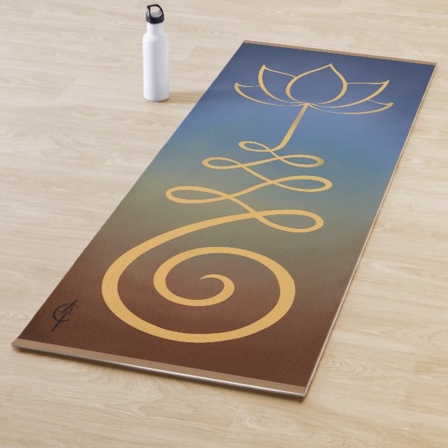 Tapis De Yoga Lotus Flower Unalome (En situation)