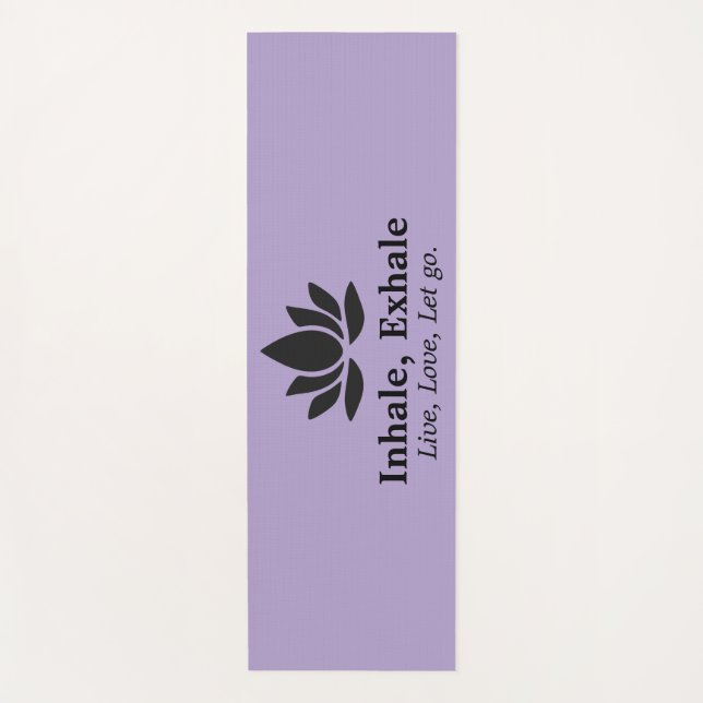 Tapis De Yoga Lotus Tranquille : Inhale, Inspiration Exhale (Devant)
