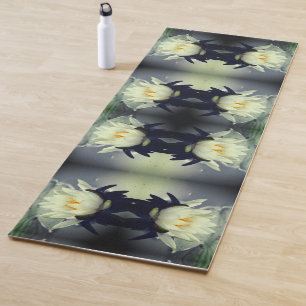 Tapis De Yoga Lotus Water Lily Art Abstrait