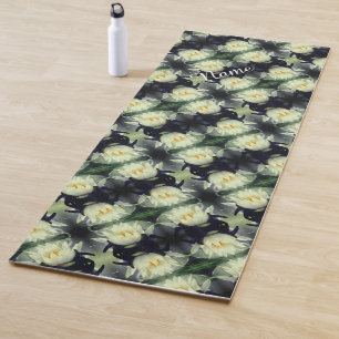 Tapis De Yoga Lotus Water Lily Flower Abstrait Personnalisé