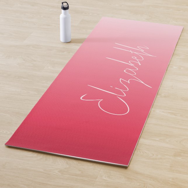 Tapis De Yoga Lovely Pink Ombre (En situation)