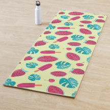 Lovely Tropical Fruits Feuille Ice Pops Motif |