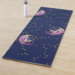 Tapis De Yoga LuneEnfant Lune et étoiles Déesse de nuit