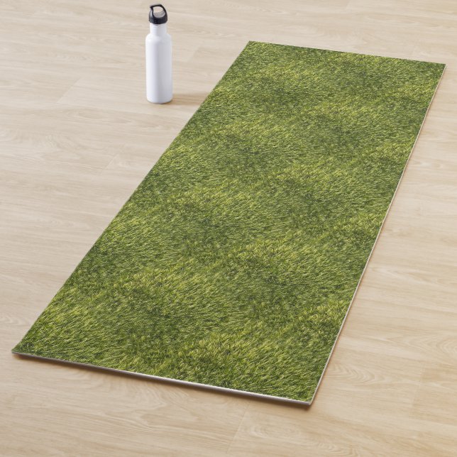Tapis De Yoga Lush Green Moss (En situation)