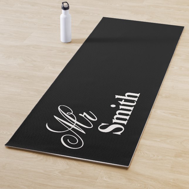 Tapis De Yoga M. Smith Black (En situation)