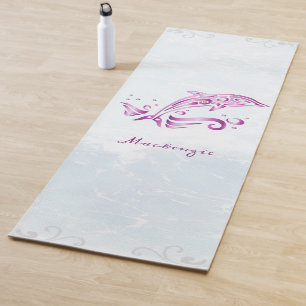Tapis De Yoga Magenta Dauphin Personnalisé Yoga Mat