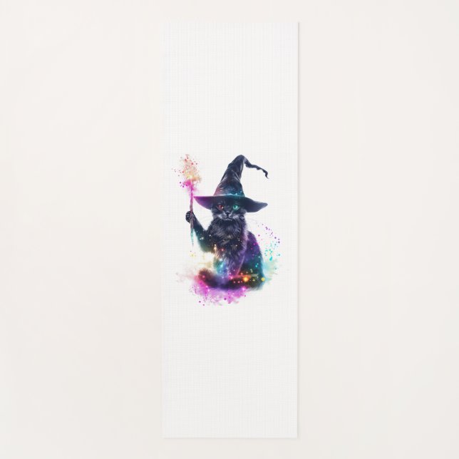 Tapis De Yoga Magie de chat Wizard (Devant)