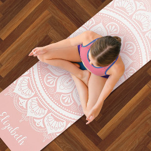 Tapis De Yoga Magnifique Pink Mandala Exercise Yoga Mat