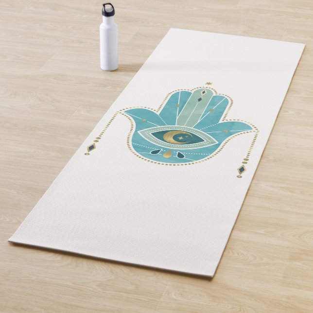 Tapis De Yoga Main de Hamsa (En situation)