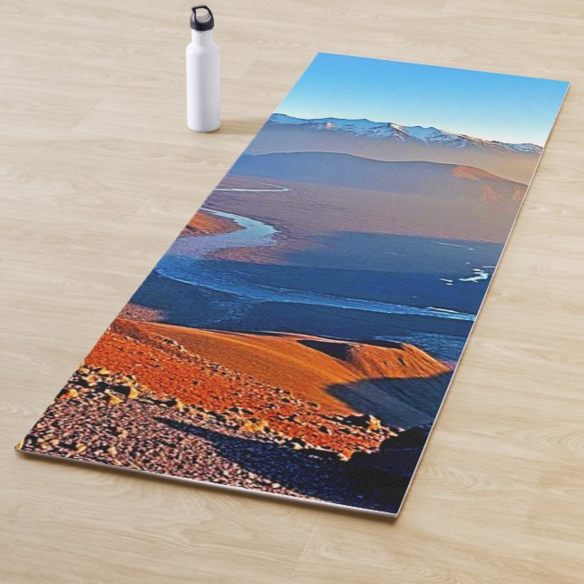 Tapis De Yoga Majestic Mountain Valley Flow Design (En situation)