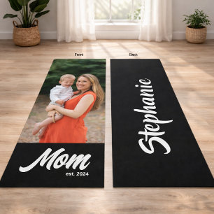 Tapis De Yoga Maman a établi une photo de script amusant