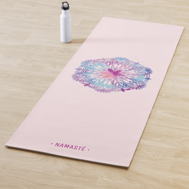 Tapis De Yoga Manat de Yoga Fleur de Mandala Lotus Gradient [1] (En situation)