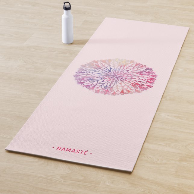 Tapis De Yoga Manat de Yoga Fleur de Mandala Lotus Gradient [6] (En situation)