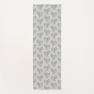 Tapis De Yoga Manates de tatouage tribaux noirs et blancs