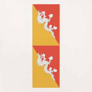 Tapis De Yoga Manats patriotiques de yoga avec drapeau du Bhouta