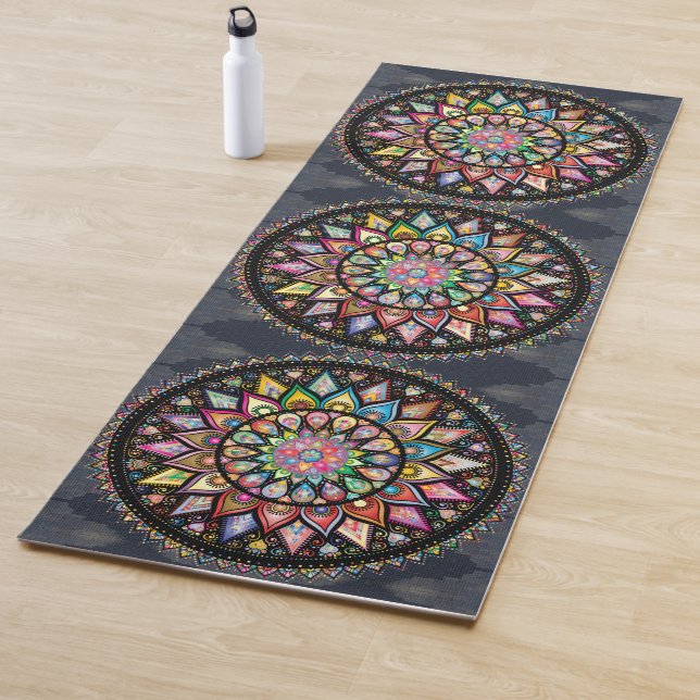 Tapis De Yoga Mandala (En situation)