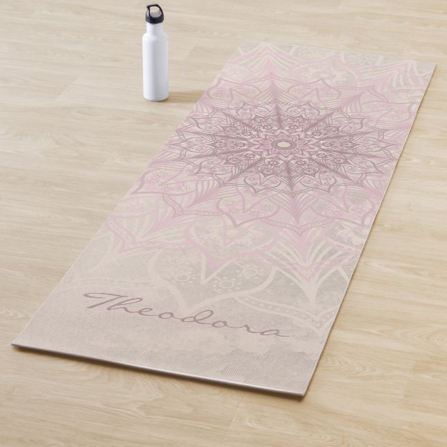 Tapis De Yoga Mandala (En situation)