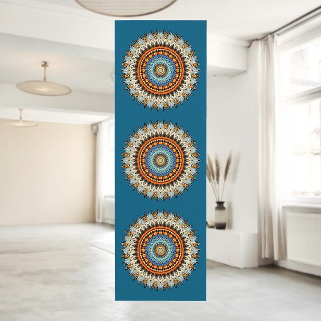 Tapis de Yoga Mandala à Plumes (Créateur téléchargé)