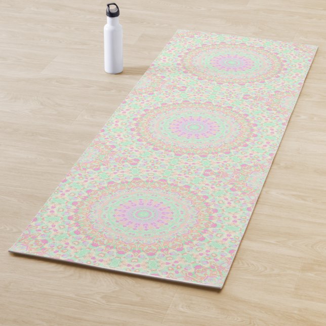 Tapis De Yoga Mandala coloré (En situation)