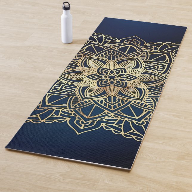 Tapis De Yoga Mandala de yoga personnalisé (En situation)
