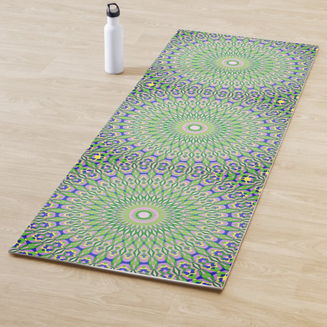 Tapis De Yoga Mandala géométrique (En situation)