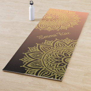 Tapis De Yoga Mandala Gradient Rose noir Yoga Mat